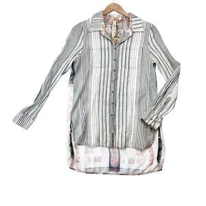Aratta Silent Journey Long Sleeve Lightweight Button up Size S